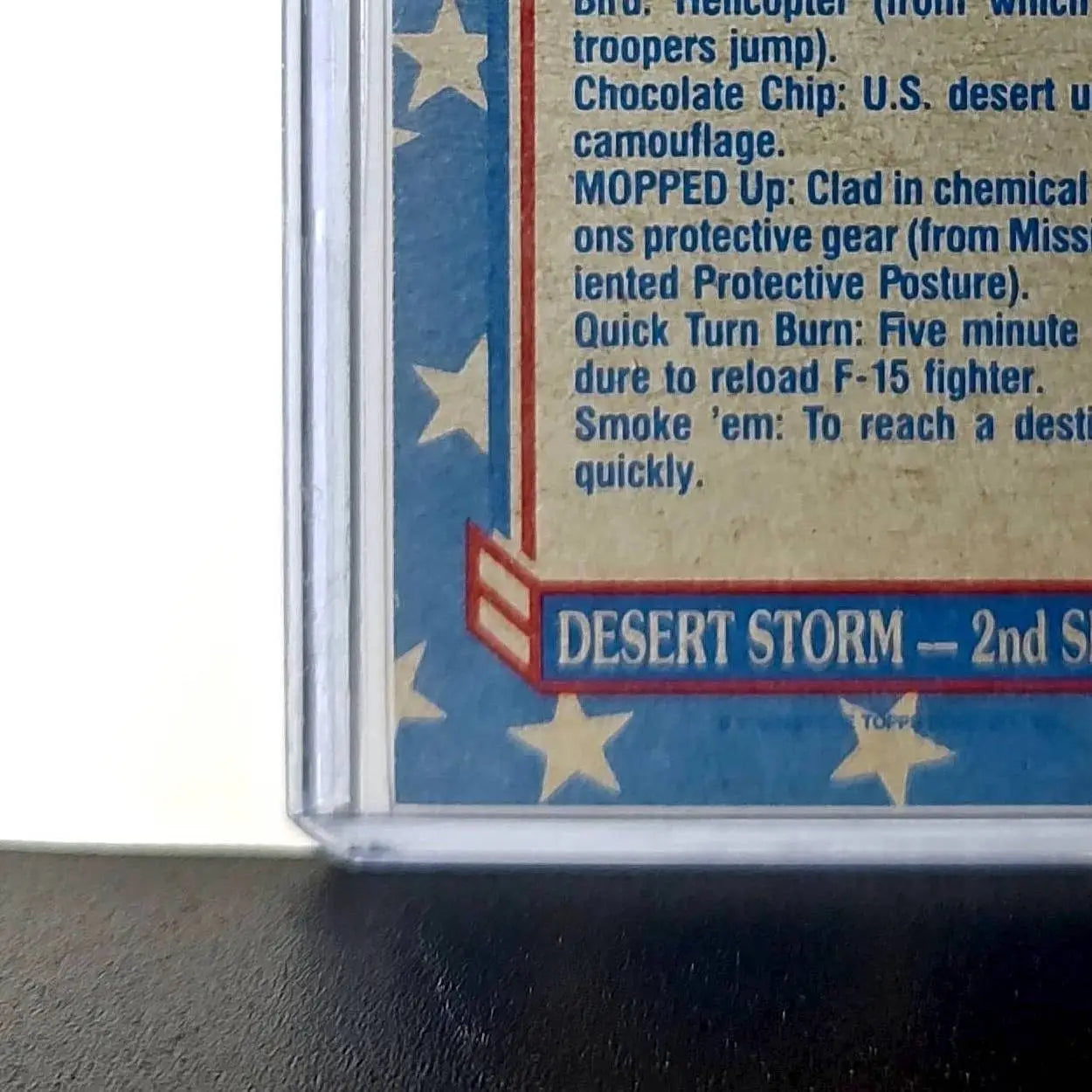 Desert Storm Slang 1991 Topps Desert Storm #145 Card - Non-Sports Card Single