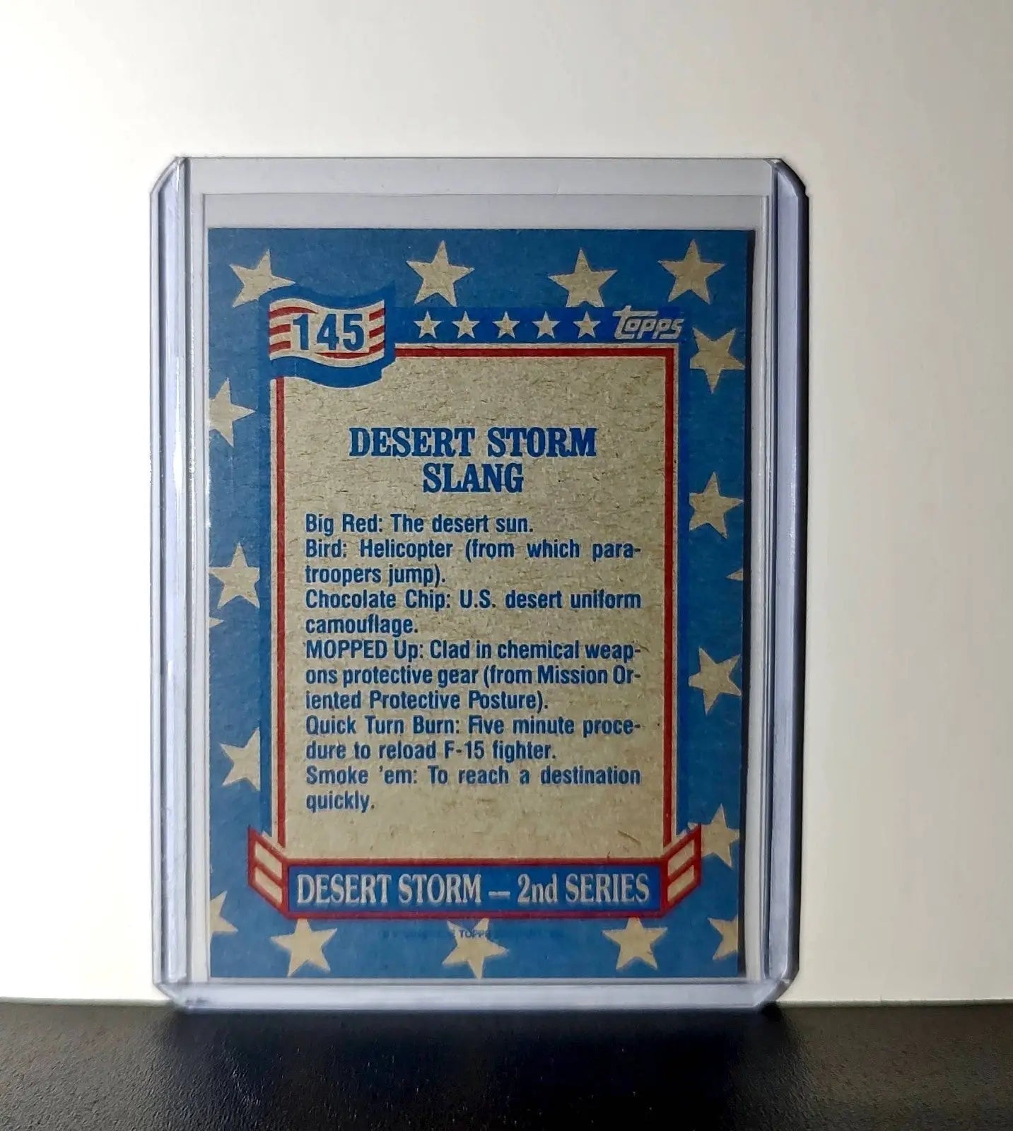 Desert Storm Slang 1991 Topps Desert Storm #145 Card - Non-Sports Card Single