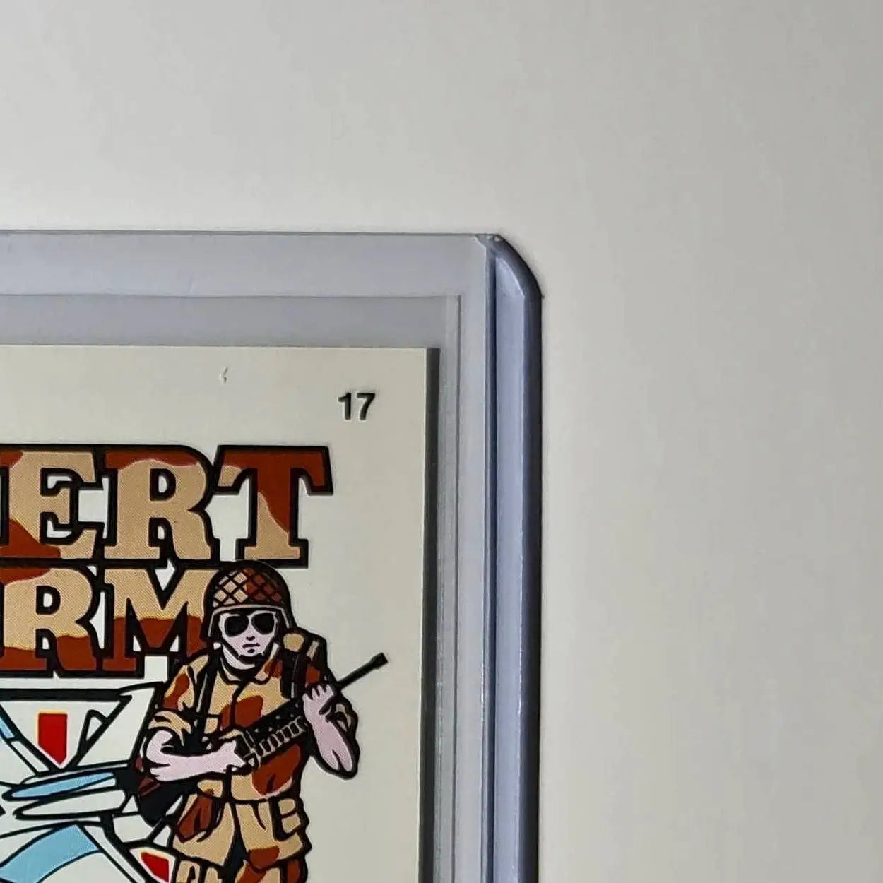 Desert Storm VAR 1991 Topps Desert Storm #17 Sticker Card