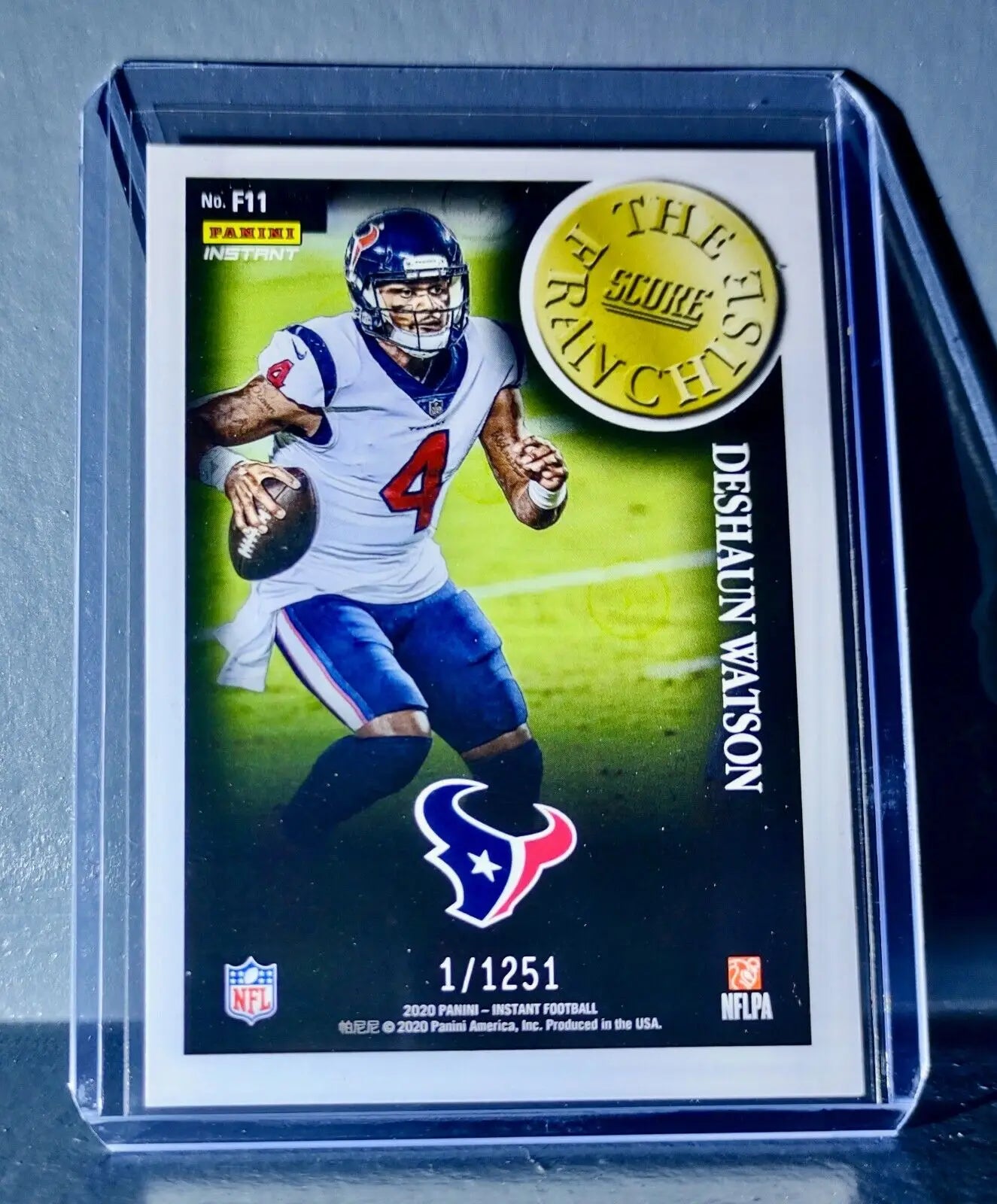 Deshaun Watson 2020 Panini NFL Instant Score The Franchise #11 Card 1/1251