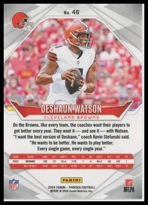 Deshaun Watson 2024 Panini Phoenix #46 Cleveland Browns