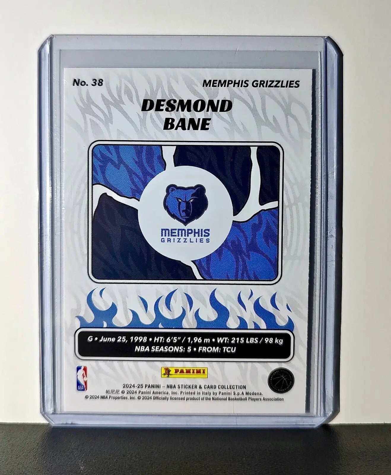 Desmond Bane 2024-25 Panini NBA #38 Sticker Card Memphis Grizzlies - Basketball Card Single