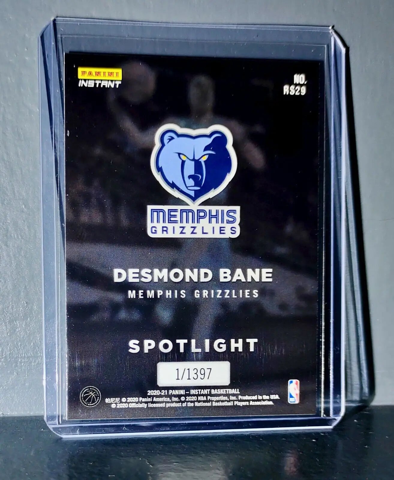Desmond Bane Rookie Spotlight 2020-21 Panini NBA #29 Basketball Card 1 of 1397