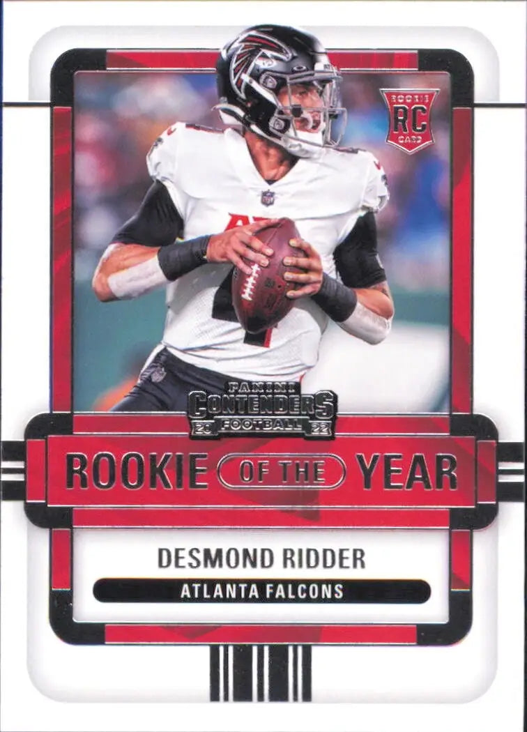 Desmond Ridder 2022 Panini Contenders Rookie of the Year #ROYDRI Atlanta Falcons - Football Card Single