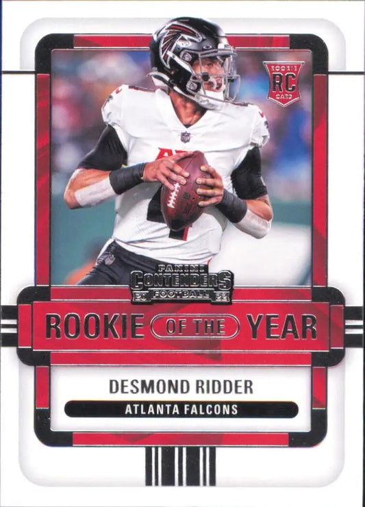 Desmond Ridder 2022 Panini Contenders Rookie of the Year #ROYDRI Atlanta Falcons - Football Card Single