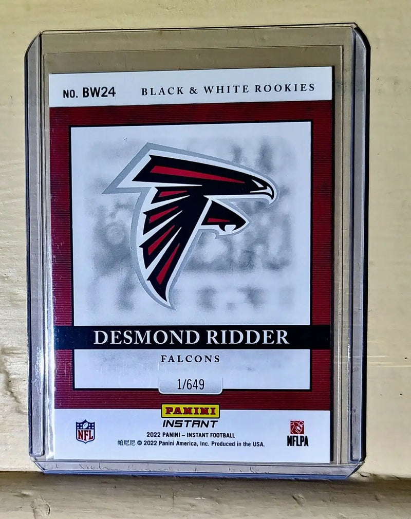 Desmond Ridder 2022 Panini NFL Black & White Rookies #24 Football Card 1 of 649 - Football Card Single