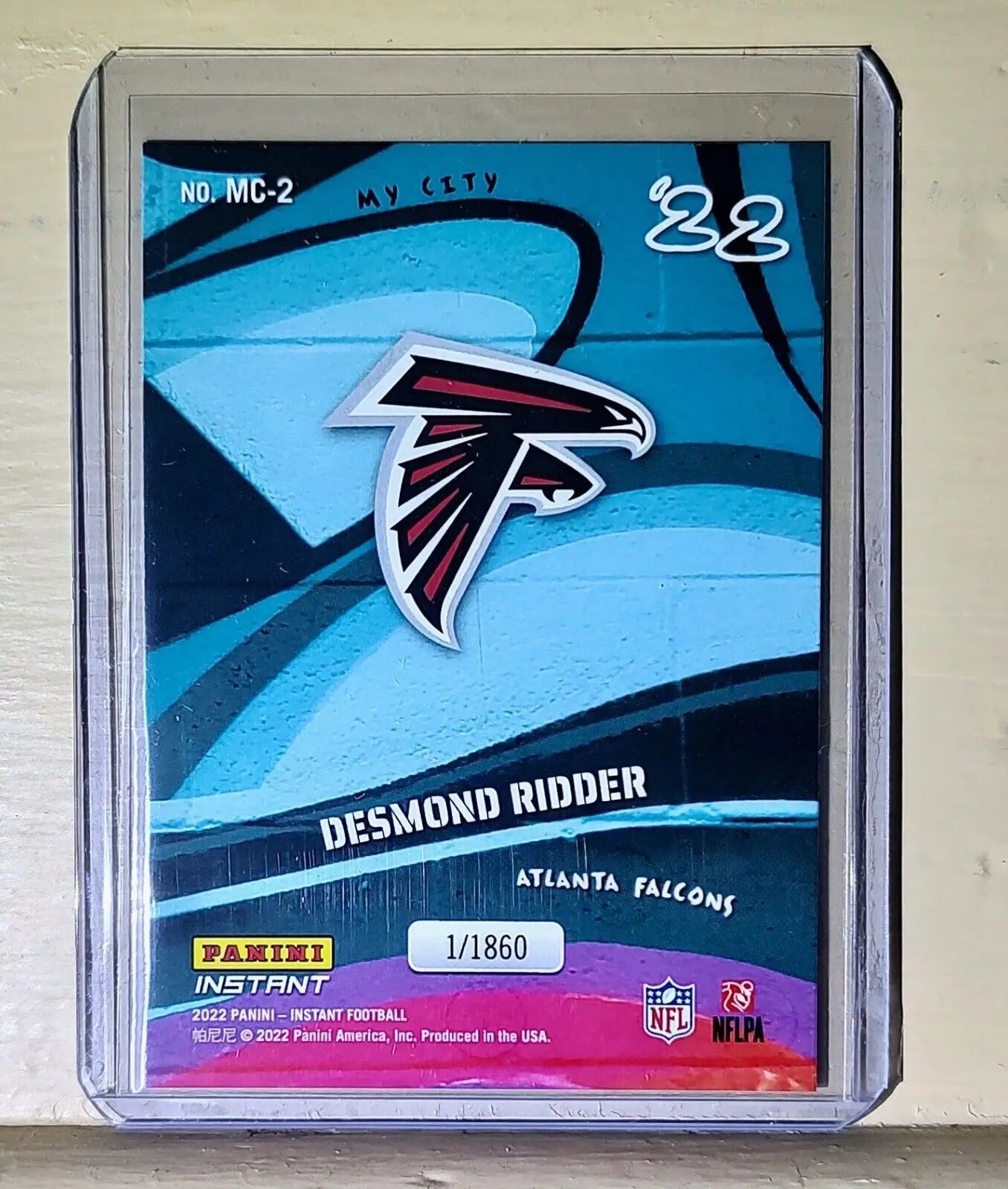 Desmond Ridder 2022 Panini NFL MyCity #2 Rookie Football Card 1/1860 - Football Card Single