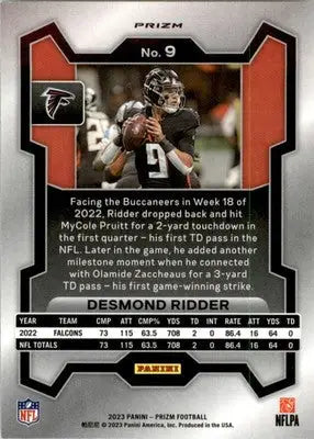 Desmond Ridder - 2023 Panini Prizm - #9 - Disco Football - Football Card Single