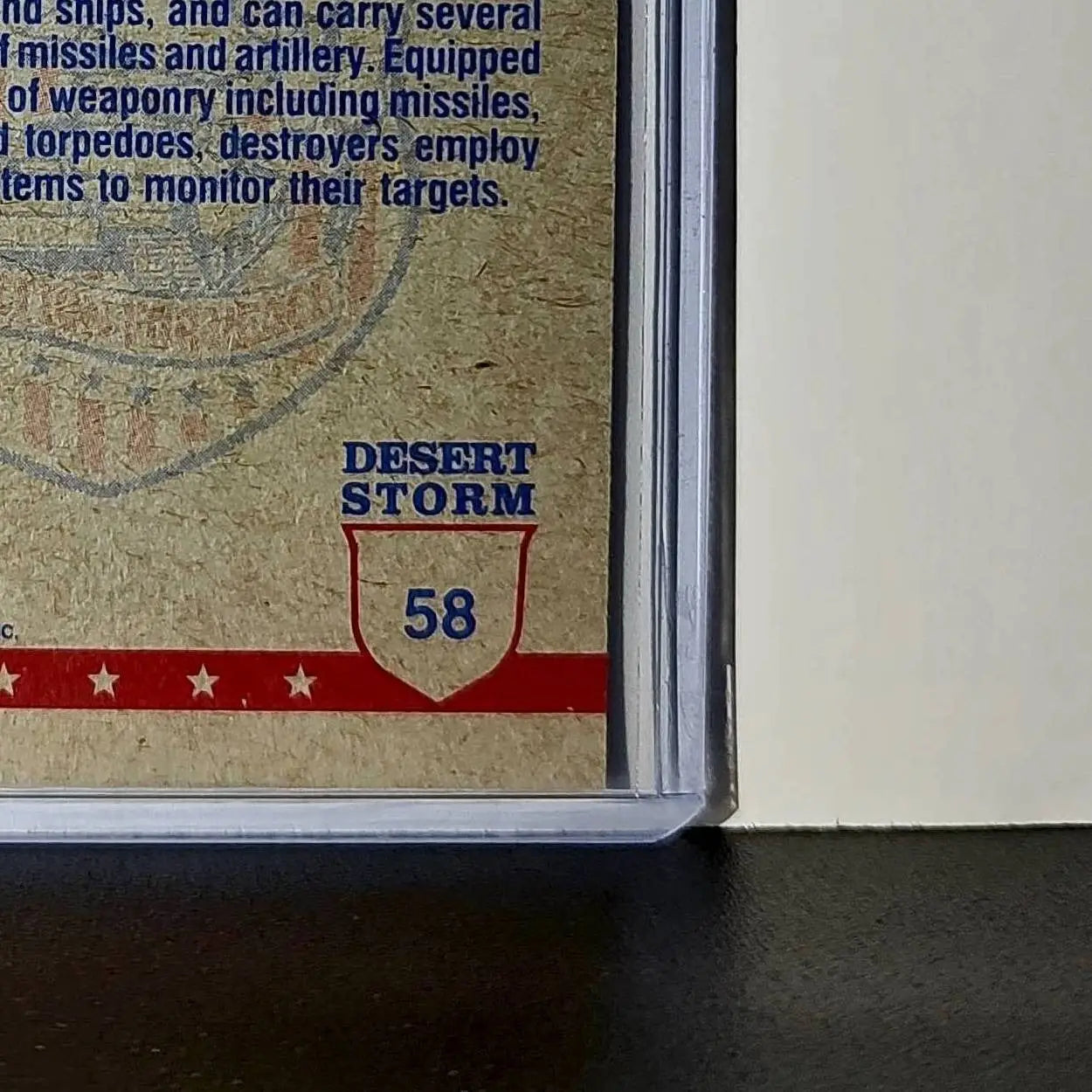 Destroyers 1991 Topps Desert Storm #58 Card