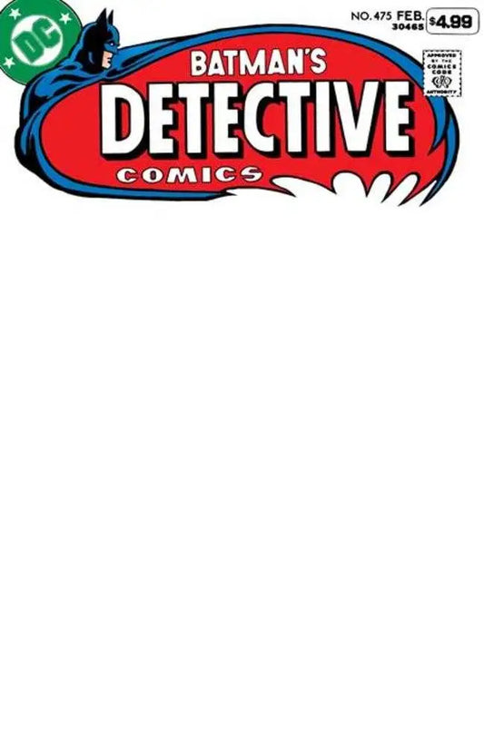 Detective Comics #475 Facsimile Edition Cover B Blank Card Stock Variant (2026 Edition) - Comic Book