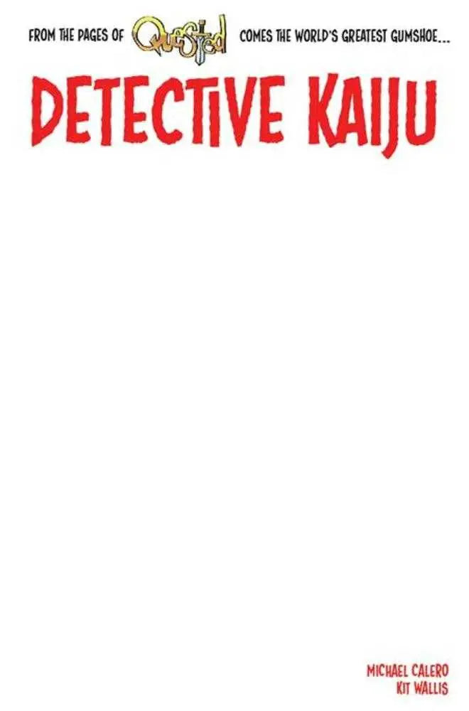 Comic book cover for Detective Kaiju #1 Cover E Blank Variant Limited Edition