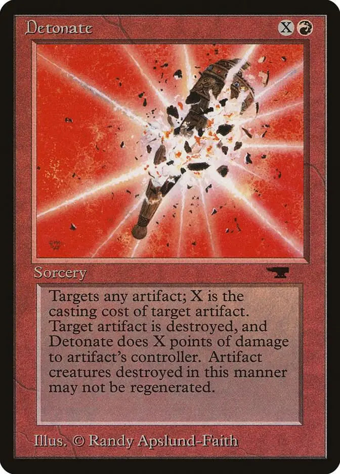 Detonate - Antiquities - HP Magic: The Gathering - Magic Card Single
