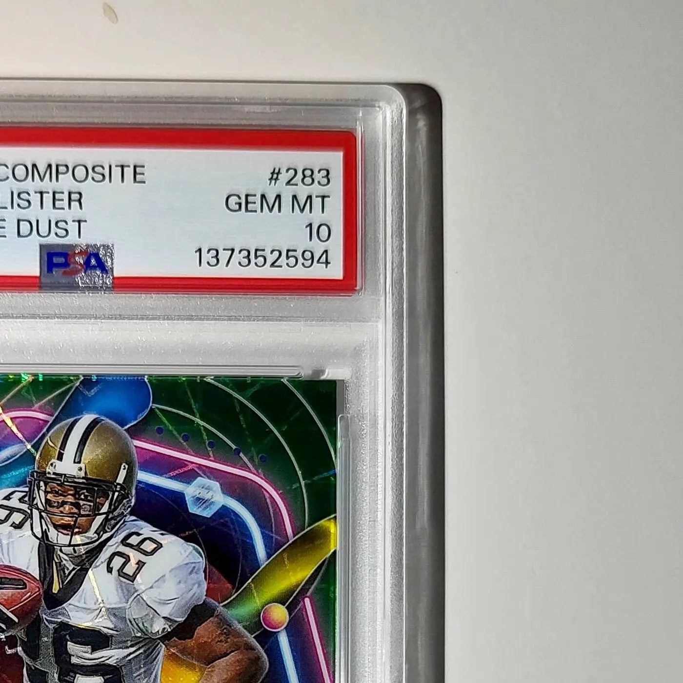 Deuce McAllister 2023 Topps Chrome Cosmic 69/75 #283 Green Space Dust PSA 10 Gem