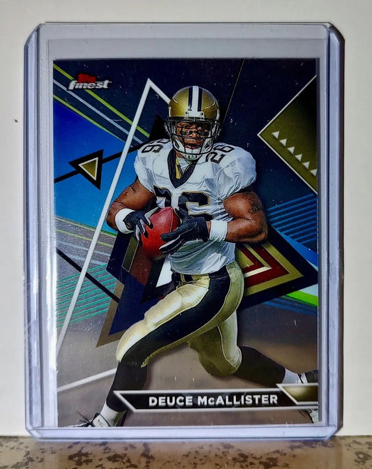 Deuce McAllister 2023 Topps Finest NFL #217 Football Card New Orleans Saints - Football Card Single