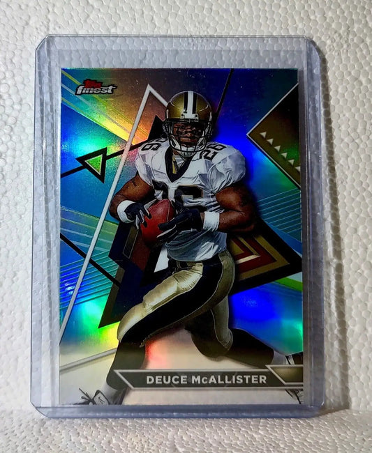 Deuce McAllister 2023 Topps Finest Refractor NFL #217 Football Card Saints - Football Card Single