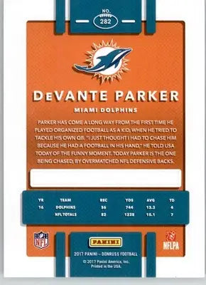 DeVante Parker - 2017 Donruss - #282 - Football - Football Card Single