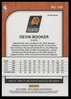 Devin Booker 2019-20 Hoops Blue #149 Phoenix Suns - Basketball Card Single