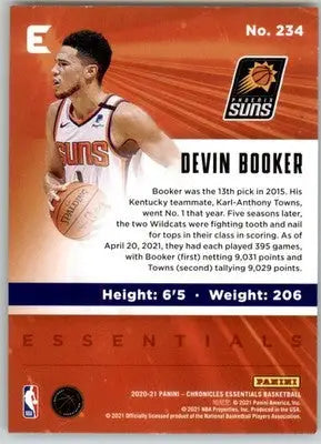 Devin Booker - 2020-21 Panini Chronicles - #234 - Basketball - Basketball Card Single