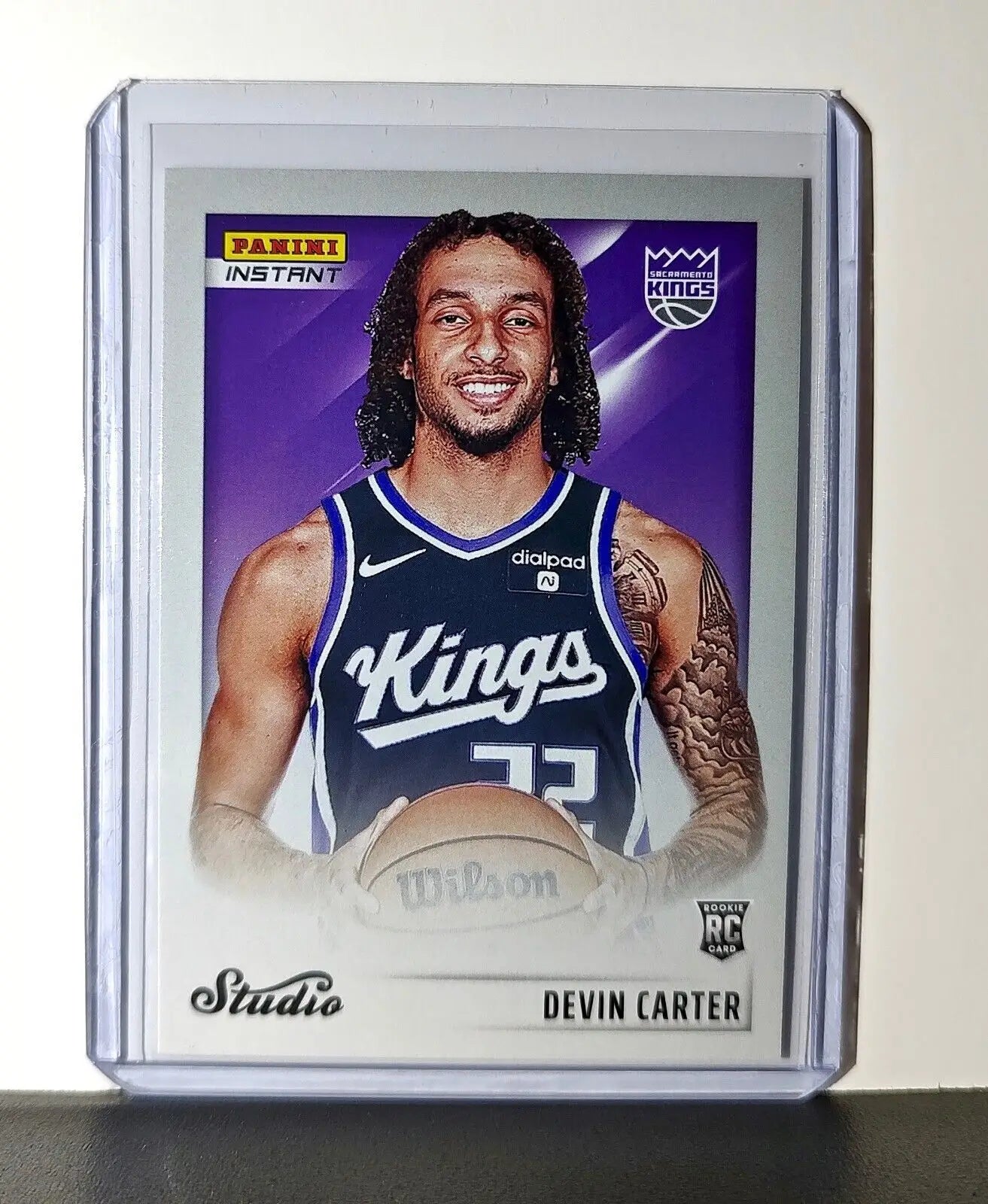 Devin Carter 2024-25 Panini NBA Studio #31 Rookie Card Sacramento Kings 1/275 - Basketball Card Single