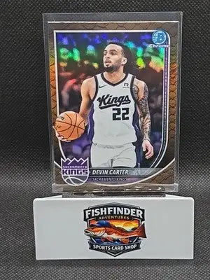 Devin Carter 2025-26 Bowman Chrome REPTILIAN REFRACTOR #BCV-197 - Basketball Card Single