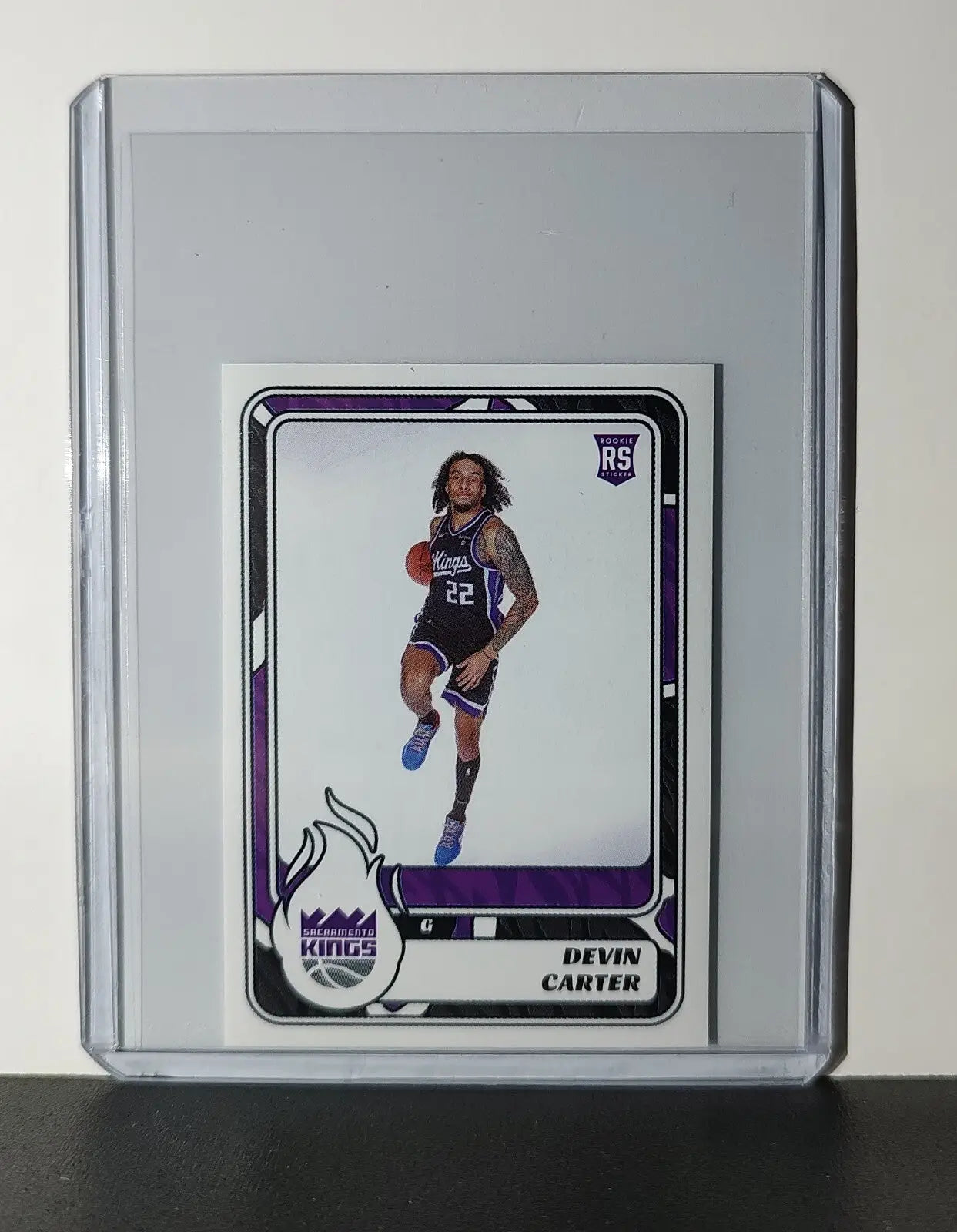 Devin Carter Rookie 2024-25 Panini NBA #460 Sticker Card Sacramento Kings