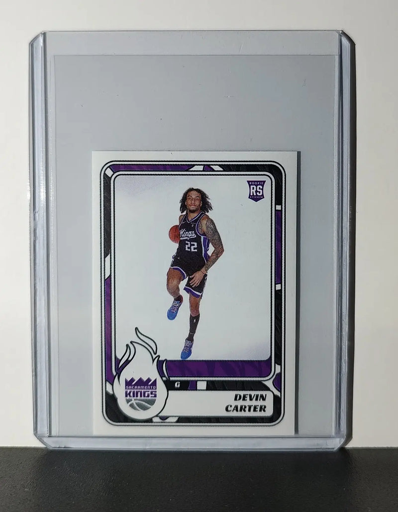 Devin Carter Rookie 2024-25 Panini NBA #460 Sticker Card Sacramento Kings