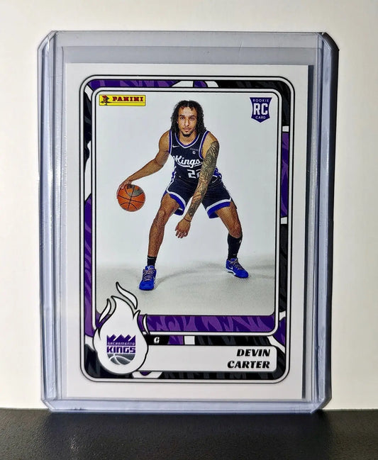 Devin Carter Rookie 2024-25 Panini NBA #97 Sticker Card Sacramento Kings - Basketball Card Single