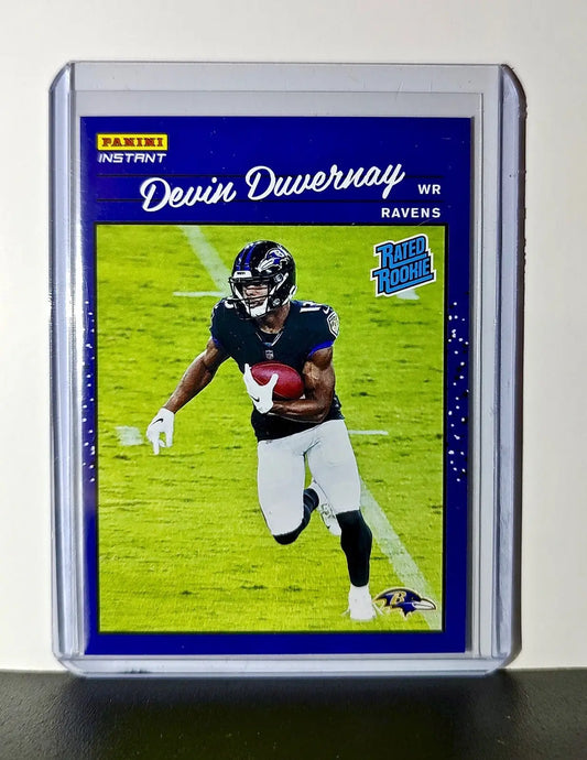Devin Duvernay Rookie 2020 Panini NFL #32 Rated Rookie Card Baltimore Ravens - Football Card Single