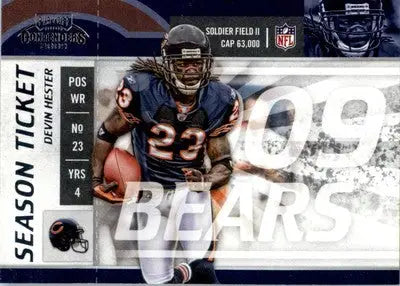 Devin Hester - 2009 Playoff Contenders - #17 - Football - Football Card Single