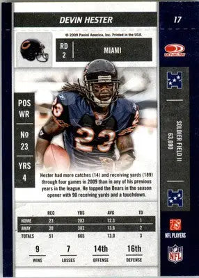 Devin Hester - 2009 Playoff Contenders - #17 - Football - Football Card Single