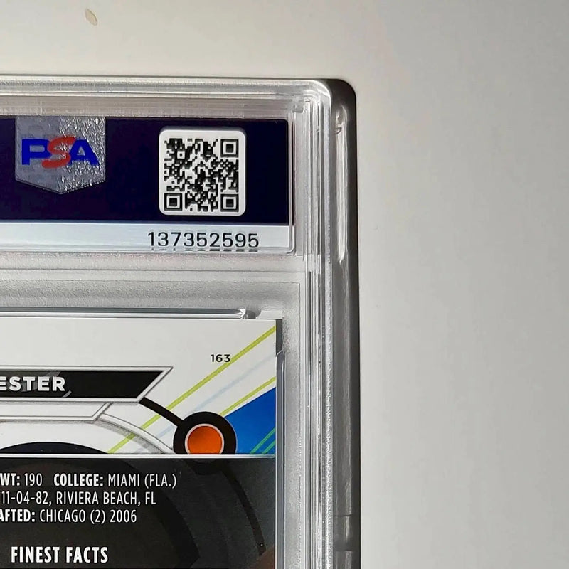 Devin Hester 2023 Topps Finest 325/325 #163 Sky Blue Refractor PSA 9 Mint