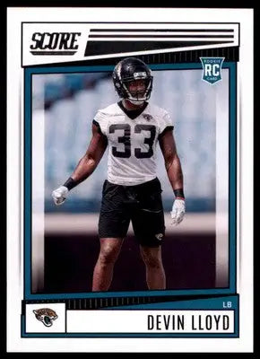 Devin Lloyd Rookie 2022 Score #350 Jacksonville Jaguars - Football Card Single
