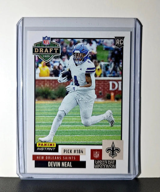 Devin Neal Rookie 2025 NFL Draft #34 Football Card New Orleans Saints 1 of 720 - Football Card Single