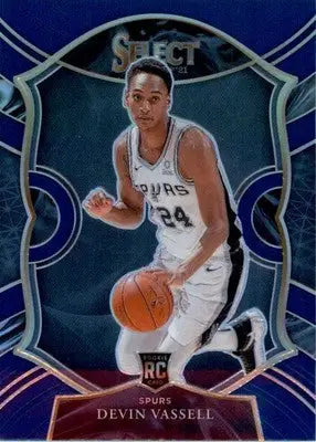 Devin Vassell - 2020-21 Panini Select - #71 - Blue Prizms RC Basketball - Basketball Card Single