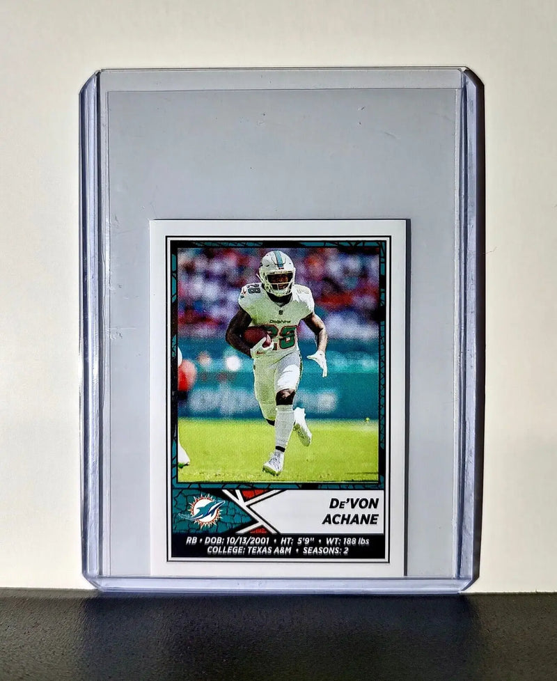 De’Von Achane 2024 Panini NFL Sticker #60 Miami Dolphins