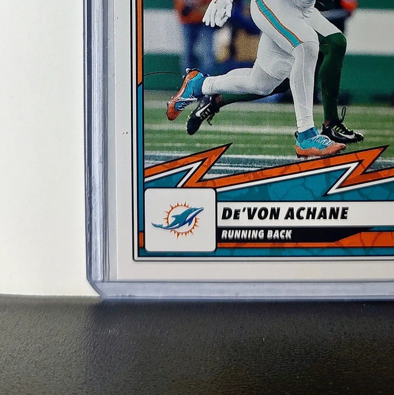 De’Von Achane 2025 Panini NFL #41 Sticker Card Miami Dolphins