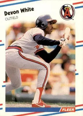 Devon White - 1988 Fleer - #506 - Baseball - Baseball Card Single