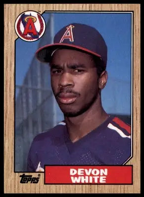 Devon White Rookie 1987 Topps #139 California Angels - Baseball Card Single