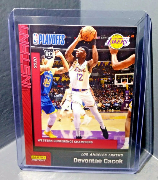 Devontae Cacok 2019-20 Panini NBA Instant Lakers #233 Basketball Card 1 of 340 - Basketball Card Single