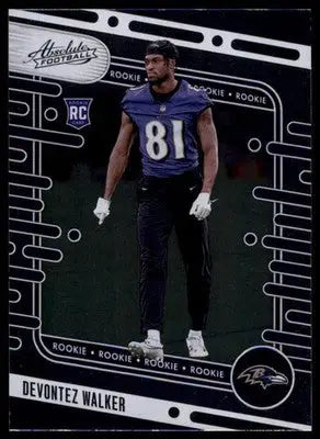 Devontez Walker Rookie 2024 Panini Absolute Retail #181 Baltimore Ravens - Football Card Single