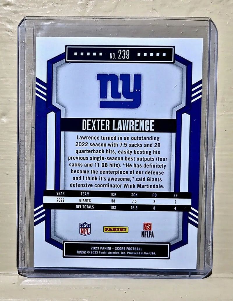 Dexter Lawrence 2023 Panini NFL #239 Score Football Card New York Giants