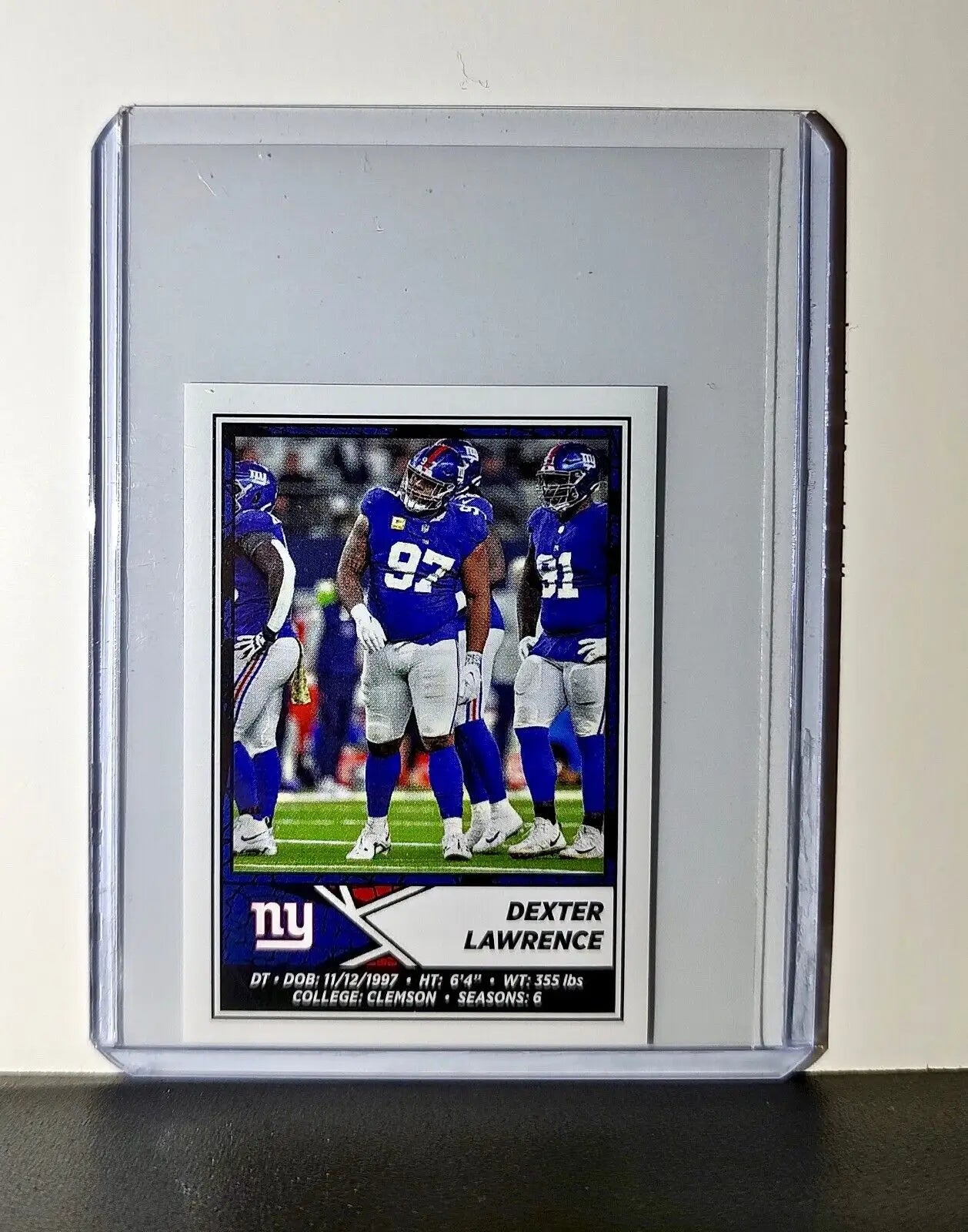 Dexter Lawrence 2024 Panini NFL Sticker #321 New York Giants