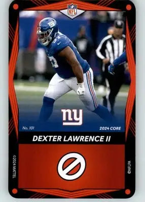 Dexter Lawrence II - 2024 UNO Elite Core Edition - Red - #101 - Football - Football Card Single