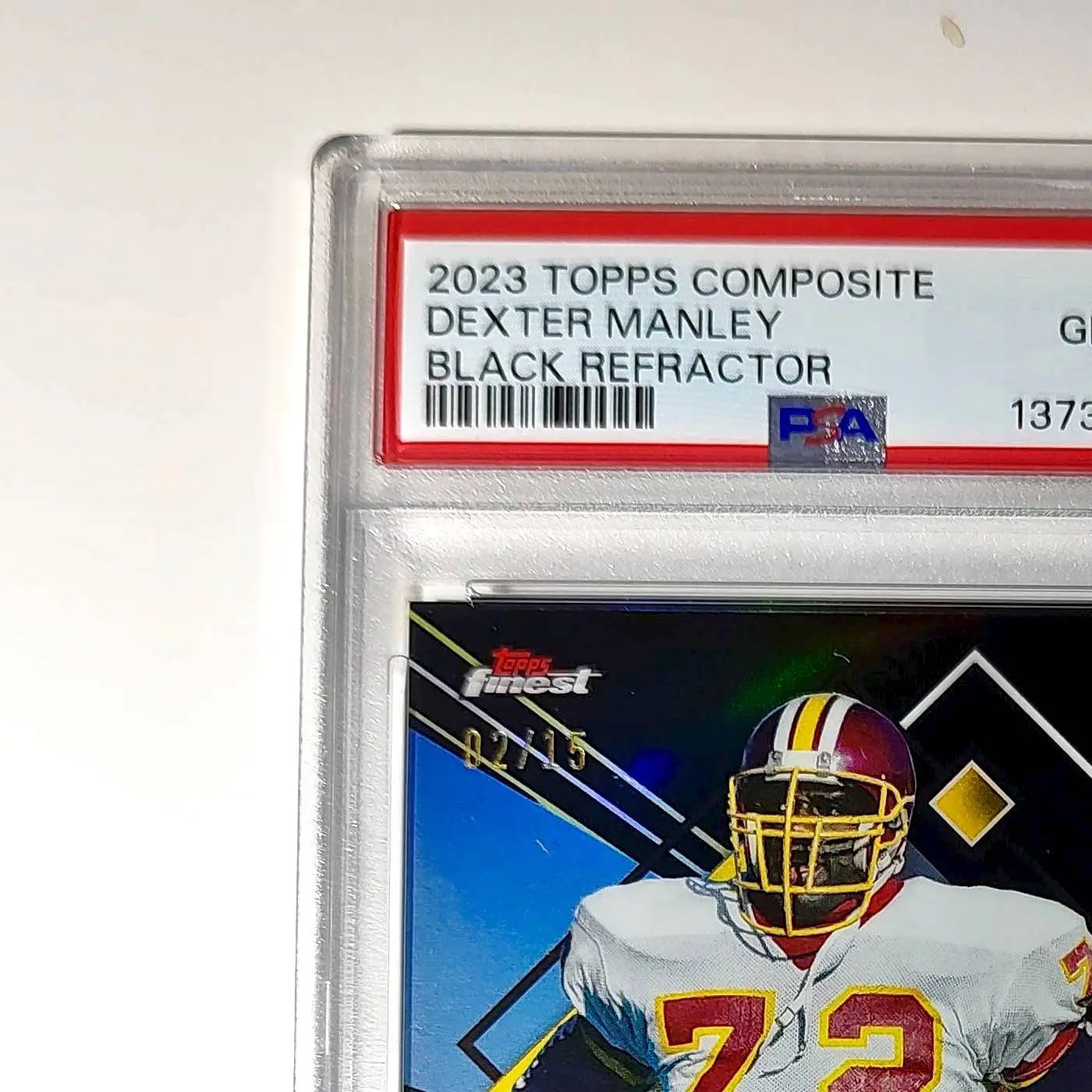 Dexter Manley 2023 Topps Finest 02/15 #250 Black Refractors PSA 10 Gem Mint - Other