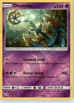 Dhelmise - SM - Cosmic Eclipse - Reverse Holo LP - #98/236 - Pokémon Card Single
