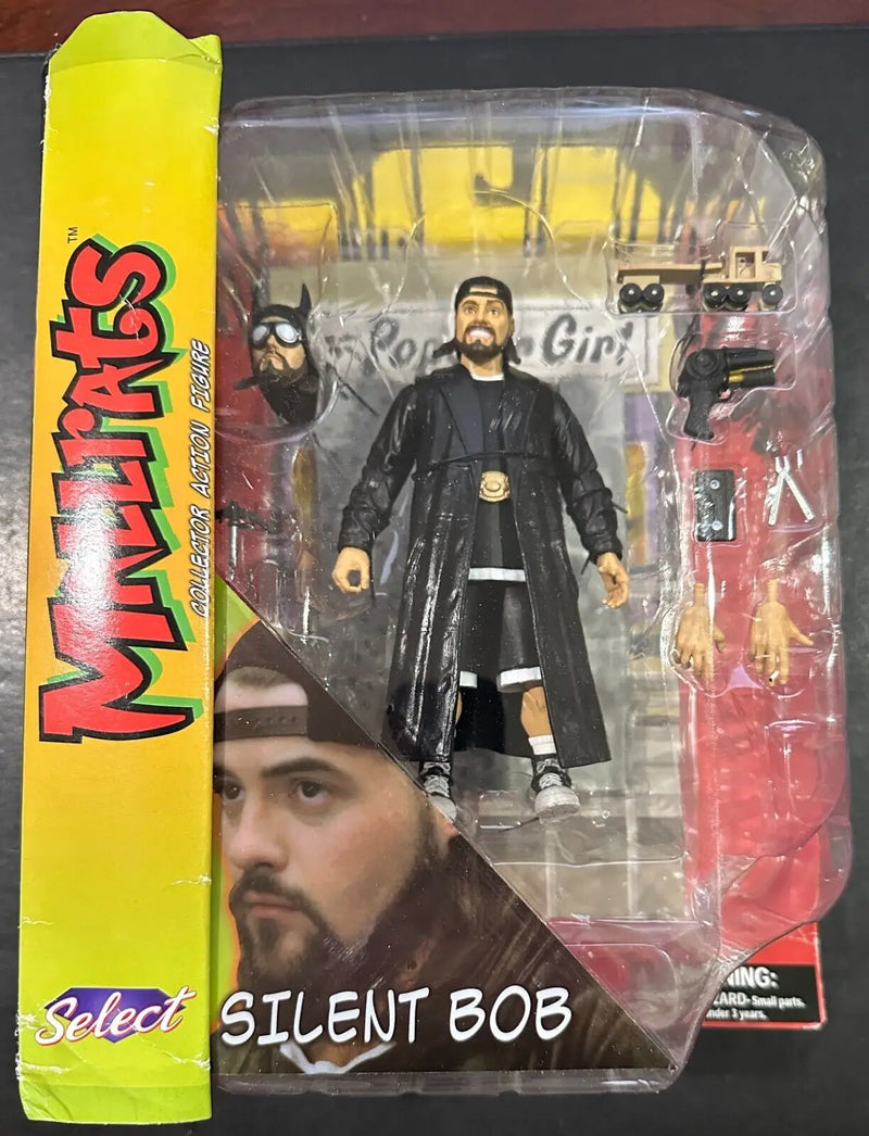 Silent Bob action figure from Diamond Select Toys, a rare collectible for Mallrats fans