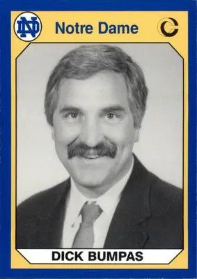 Dick Bumpas - 1990 Collegiate Collection Notre Dame - #136 - Football - Football Card Single