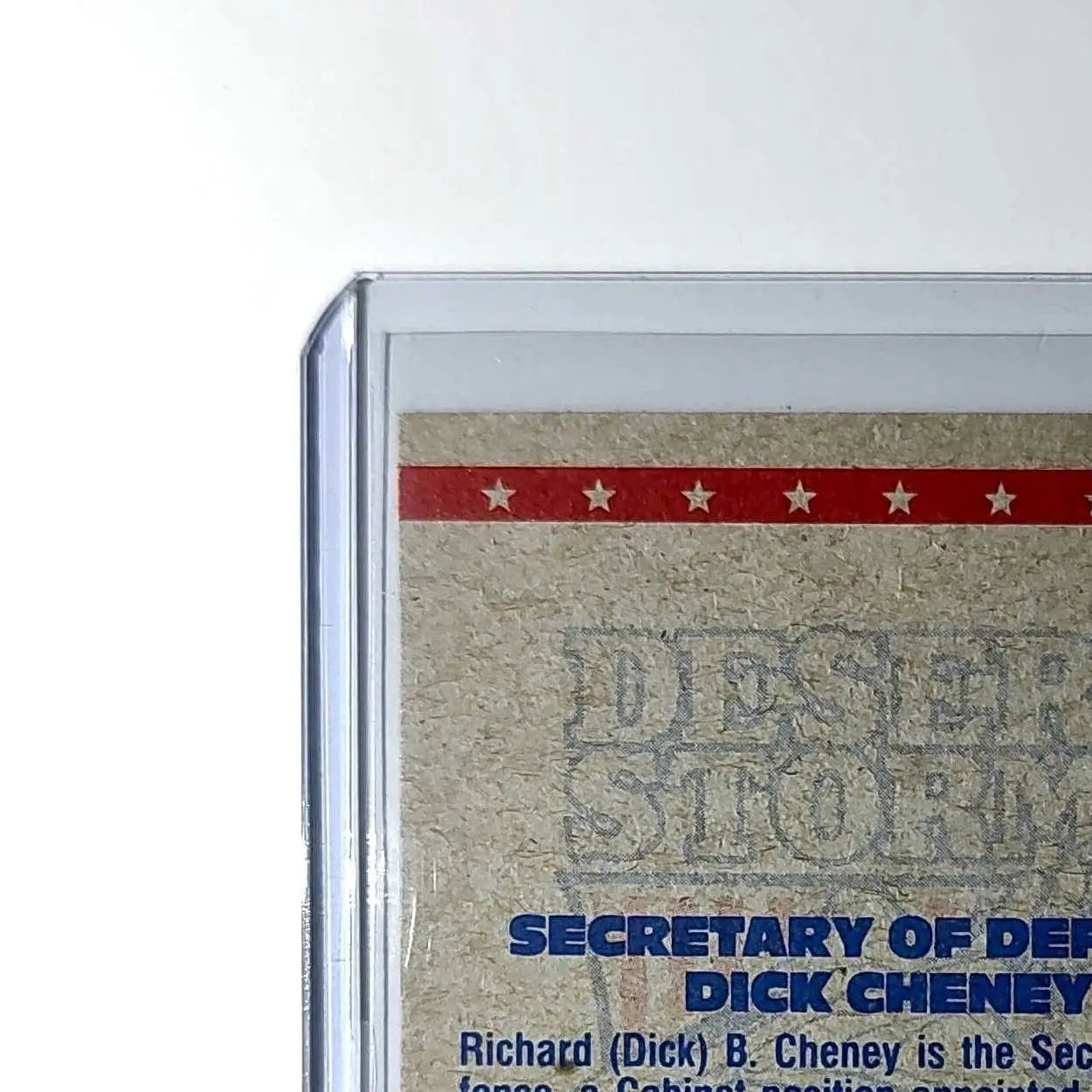 Dick Cheney 1991 Topps Desert Storm #3 Card - Non-Sports Card Single