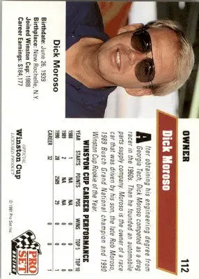 Dick Moroso - 1991 Pro Set - #112 - RC Racing - Racing Card Single