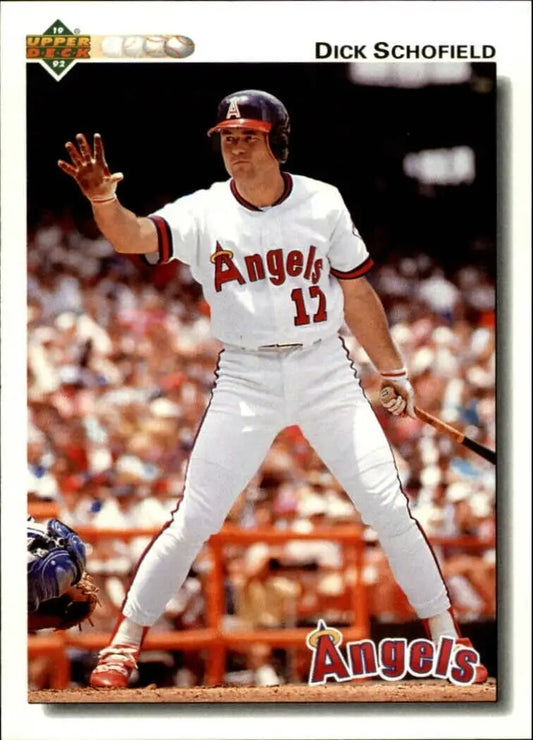 Dick Schofield 1992 Upper Deck MLB #269 Baseball Card California Angels - Baseball Card Single